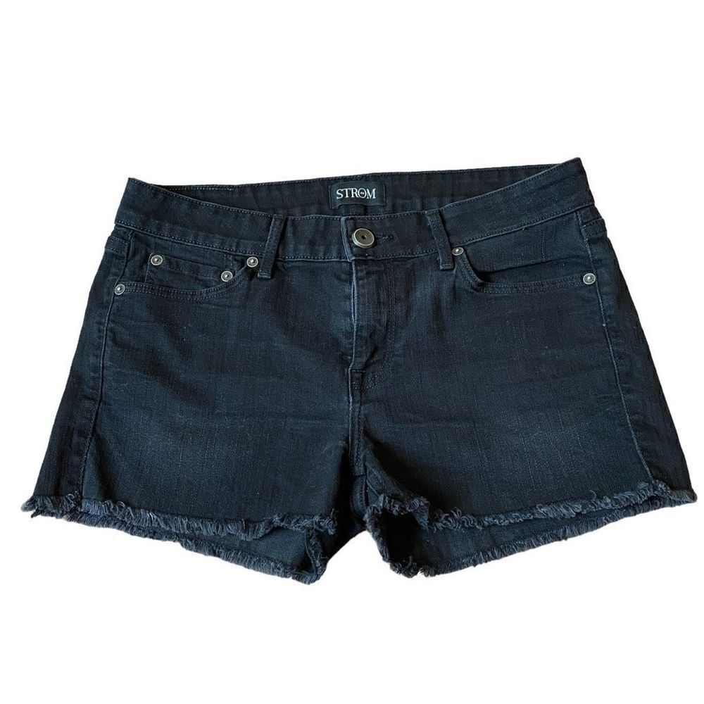 Strom Denim Factory Frayed Shorts
